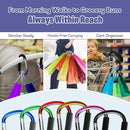 sprookber 6.7 Inch Large Stroller Hooks for Diaper Bags & Purses, Heavy Duty Mommy Hooks for Shopping, Grocery, Backpack – Baby Stroller Accessories, Set of 2 (Black) by TinyTreasures Baby Boutique