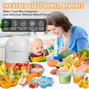 Baby Food Maker & Food Processor, Upgraded 14-in-1 Baby Food Blender, Puree Maker, Puree Grinder for Fruit, Veggies, Meat, Baby Feeding Essentials, Shower Gifts Set by TinyTreasures Baby Boutique