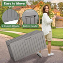 NUNU LAB 75 Gallon Outdoor Storage Box,Resin Large Sturdy Deck Box, Backyard Outside Storage Box Waterproof with Double Wall Panels,Garden Box,Package Delivery Outdoor Hose Storage Bin by GreenHaven Gardens