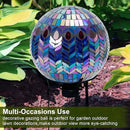 VCUTEKA Gazing Ball, Glass Mosaic Gazing Balls Sphere for Garden Lawn Outdoor Ornament Yard Decorative, 10-Inch, Purple by CozyNest Decor
