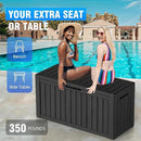 80 Gallon Deck Box Large Outdoor Storage for Patio Furniture,Outdoor Cushions,Garden Tools and Pool Supplies,Waterproof,Resin,Lockable(Black) (Black, 80 Gallon) by CozyNest Decor