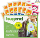 BugMD Squito Stickers Mosquito Repellent Patch Stickers for Kids (234 Patches), Safe & Effective Insect Repellent Patches for Toddlers, Kids, Camping, Beach & Outdoor Essentials by TinyTreasures Baby Boutique