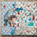 Car Portable Baby Play Mats for Baby 71" X 59" Playpen Mat Upgraded Thicker Babies Floor Play Mat Non-Slip Cushioned Crawling Mat Waterproof Activity Playmats for Babies Toddler Tummy Time(71X59) by TinyTreasures Baby Boutique