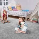 Rugs for Living Room 6x9 Light Grey, Large Big Fluffy Shag Fuzzy Plush Soft Carpet for Bedroom, Kids Home Decor Aesthetic, Nursery, Modern Shaggy Area Rug for Classroom Office, Anti-Skid by TinyTreasures Baby Boutique