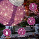BRIGHTDECK Outdoor Halloween Ornaments, Lighted Pop-Up Outdoor Holiday Ball Decoration with 80 LED Lights, 8 Light Modes, Lighted Collapsible Holiday Decorations for Yard, Home (Purple) by CozyNest Decor