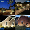 Solar Spot Lights Outdoor, 10 Pack Outdoor Solar Lights for Yard Waterproof, 4 Lighting Modes Solar Landscape Spotlights, Auto On/Off Solar Powered Flood Lights Garden Pathway (Cool White) by CozyNest Decor