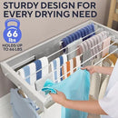 Foldable Wall Mounted Drying Rack 40 inch - Easy to Install Hanging Rack for Laundry Room - Space Saving Design with 66-lb Capacity - Perfect Drying Racks for Clothes Towels & More by CozyNest Decor