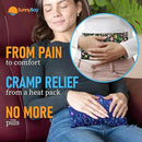 SunnyBay Small Microwave Heating Pad, Microwavable Versatile Cold/Heated Neck and Shoulder Wrap for Back Pain and More, Moist Heat Cotton-Fleece Pad, 6x11 Inches, Lilac and Green Flowers, Pack of 2 by CozyNest Decor