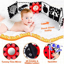 High Contrast Baby Toys for Newborn Infant 0-6 Months Montessori Tummy Time Black and White Sensory Crinkle Toys 0-3 3-6 Months Soft Books Carseat Toys for Baby Boys Girls Easter Basket Stuffers Gifts by TinyTreasures Baby Boutique