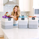 NaturalCozy 13x15x13 Kallax Storage Cubes Bins, 3 Pack | Cotton Rope Cube Storage Bin Woven Baskets for Organizing | Kallax Insert Storage Baskets for Shelves Organizer, Kids Toy, Closet Baby Nursery by TinyTreasures Baby Boutique