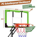 Mayfire Kids Basketball Hoop Adjustable Height 4-8.5 FT, Portable Basketball Goal System with 33'' Shatterproof Backboard for Kids Youth Teens in Driveway, Backyard, Outdoor Play by TinyTreasures Baby Boutique