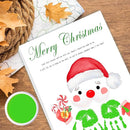 SHLINCO Handprint Keepsake DIY Kit, Baby's First Holiday Keepsake, Santa Claus Decoration, Family Footprint Art for Kids, 7.8x9.8 Inch Canvas, Suitable For Desktop Wall Ornaments by TinyTreasures Baby Boutique