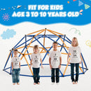 JAXPETY 10 FT Climbing Dome, Toddler Outdoor Climbing Toys, Kids Jungle Gym for Backyard, Playground Doorway Geometric Dome for Kids 8-12 Climber, Metal Outside Climbing Gym, Capacity 500 Lbs by TinyTreasures Baby Boutique