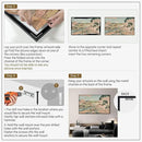 SIGNWIN 30"x60" Extra Large Framed Wall Art Japanese Ukiyo-e Landscape, Timeless Mt. Fuji Scene for Zen-Inspired or Asian-Style Interiors for Home Living Room Bedroom Decor (Frame Assembly Required) by CozyNest Decor