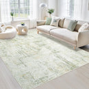 Area Rugs 5x7 Living Room: Washable Rug Modern Abstract Rugs Soft Non Slip Neutral Rug Stain Resistant Indoor Carpet for Bedroom Kitchen Dining Room Nursery Home Office Rugs(Green Brown,5'x7') by TinyTreasures Baby Boutique