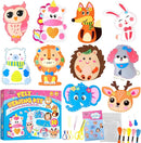Funtopia Sewing Kit for Kids, 10 Easy DIY Projects of Stuffed Animal with Guiding Book, Beginners Sewing Toys and Birthday Gift for Girls Boys, Felt Arts and Crafts for Kids Ages 5-8 8-12 by TinyTreasures Baby Boutique
