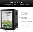MELONFARM 2x2 Grow Tent, 24"x24"x32" Grow Tent, Double Transparent Viewing Door Indoor Grow Tent, Growing Tent with High Reflective Mylar & Floor Tray, Plant Tent for Indoor Hydroponics Growing by GreenHaven Gardens