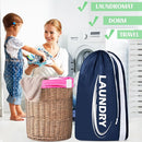 Sylfairy 2 Pack XL Laundry Bag with Strap,Heavy Duty Travel Laundry Bag,Rip-Stop Dirty Clothes Shoulder Bag with Drawstring,Easy Fit a Laundry Hamper or Basket Travel Essentials by TinyTreasures Baby Boutique