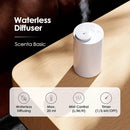 Waterless Diffuser for Essential Oil, Battery Operated Nebulizer, 0.7 Fl.Oz./ 20mL Capacity, Mini Scent Air Machine, 3 Countdown Timers & 3 Mist Levels for Home, Room, Car, Office - AN6 Yogurt by CozyNest Decor