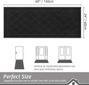 BEQHAUSE Dirt Trapper Door Mat 24" x 60", Doormat Non-Slip Entryway Rugs Washable, Dog Door Mat Stain Resistant and Absorbent Welcome Floor Mat for Front Back Door, Muddy Wet Shoes & Paws, Black by CozyNest Decor