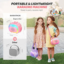 SUDOTACK Mini Karaoke Machine for Kids, Portable Bluetooth Karaoke Speaker with 2 Wilreless Microphones with LED Lights, Christmas Kids Toys Gifts for Girls 4, 5, 6, 7, 8, 9, 10 +Year Old-Pink(KM100) by TinyTreasures Baby Boutique