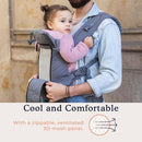 Beco 8 Hybrid Baby Carrier from Newborn to Toddler (7-45lbs) - All in One Mesh Front and Hip Carrier Backpack with Adjustable Seat - Cooling, Ergonomic and Comfortable - Dark Grey by TinyTreasures Baby Boutique