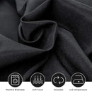 Surmente 10 Pack Black Tablecloth 90 x 156-inch Rectangular Polyester Table Cloth for Weddings, Banquets, or Restaurants by CozyNest Decor