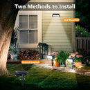 Toodour Solar Spot Light Outdoor, 4 Pack Solar Lights Outdoor with 2 Modes, Waterproof Solar Powered Flood Lights Landscape Lighting for Yard Garden Home Pathway Walkway Outdoor Decor - Cool White by GreenHaven Gardens