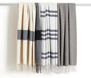 Amazon Basics Cozy Room Décor Throw Blanket, Lightweight, Recycled Polyester, Dark Gray and Light Gray Herringbone, 50"x 60" by CozyNest Decor