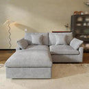 JACH Sectional Couches for Living Room, Cloud Sectional Couch with Deep Seat, Love Seat Modular Sofa with Chaise, Covers Removeable & Washable, Sofas Furniture for Living Room, Light Grey by CozyNest Decor