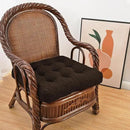 Large Chair Cushions with Handle, 20"x 20" Bite-Size Memory Foam Seat Cushions for Wicker Chair, Patio Non-Slip Rattan Chair Pads, Square Floor Cushion, Brown by CozyNest Decor