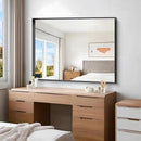 Black Bathroom Mirror, 36x48 Inch Rectangular Deep Frame Mirror, Large Wall Mounted Bathroom Vanity Mirror Over Sink for Bedroom,Restroom, Living Room, Hangs Vertically or Horizontally by CozyNest Decor