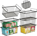 6 Pack Stackable Deep Freezer Organizer Bins ，Upgraded Bottom Leak-Proof net，Encryption and Hardening ， Freezer Organizer Bins for 5 to 9 Cu.FT Small Chest Freezer， Easy Get Bottom Foods by CozyNest Decor