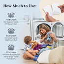 Miss Mouth's Messy Eater Laundry Detergent Sheets - Laundry Detergent, Hypoallergenic, Sensitive Skin Safe, Pediatrician and Dermatologist Tested, Fragrance Free, Travel Friendly, 60 loads by TinyTreasures Baby Boutique