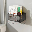 Magnetic Basket Organizer Holder for Fridge Magnetic Storage Bin Box Containers for Refrigerator Whiteboard Classroom (Small, Black) by CozyNest Decor