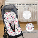 Infant Car Seat Insert, 2-in-1 Reversible Baby Carseat Head Support for Newborn, Soft Carseat Insert Cushion for Baby Girls, Adjustable Baby Headrest for Strollers by TinyTreasures Baby Boutique