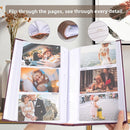 RECUTMS Photo Album with Writing Space 4x6 300 Pockets Photo Book,Leather Cover Picture Album with Memo Areas for Wedding Anniversary Family Baby Couple Valentines Graduation Travel (Purple) by TinyTreasures Baby Boutique