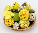 ANDALUCA Decorative Balls Bag Bowl Filler Home Decor (Yellow) by CozyNest Decor