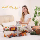 Boho Throw Blanket, 100% Organic Muslin Cotton Breathable Ultra Soft Bed Quilt Throw - All Season Floral Bird Butterfly Farmhouse Decor Blanket for Sofa Couch Chair and Gift. 80" x 90" by CozyNest Decor