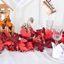 Lvydec 2 Pack Maple Leaves Fall Garland - 5.9ft/Strand Artificial Foliage, Red Fall Leaves Autumn Decoration for Home, Wedding, Party, Halloween, Thanksgiving by CozyNest Decor