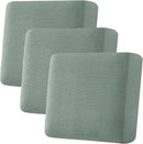 H.VERSAILTEX Super Stretch Individual Seat Cushion Covers - Sofa & Couch Cushion Slipcover Sets - Thick Jacquard Textured Twill Fabric (3 Piece XL, Sage) by CozyNest Decor