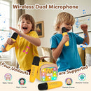 Karaoke Machine for Kids, Portable Mini Karaoke Machine with 2 Wireless Microphones, 4 5 6 7 8 9 10 Years Old Girl Boy Easter Christmas Birthday Gift Tiger Speaker Toys by TinyTreasures Baby Boutique