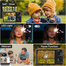 Digital Camera 4K, Upgrade Black Cameras for Teens, Autofocus Digital Point and Shoot Camera for Kids with 16X Zoom, 64GB SD Card, Compact Small Camera for Boys Girls Teens Kids Gift by TinyTreasures Baby Boutique