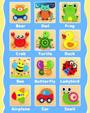 Bekayshad Wooden Puzzles Toddler Toys Gifts for 1 2 3 Year Old Boys Girls, 12 Pack Animal Jigsaw Puzzles Montessori Toys, Learning Educational Birthday Gifts for Girls Boys Ages 1-3 by TinyTreasures Baby Boutique