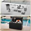 Devoko 100 Gallon Deck Box, Waterproof Outdoor Storage Box with Cushion (Black) by GreenHaven Gardens