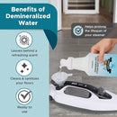 Steam & Go Demineralized Water - Multisurface Cleaner, PVC-Free Ready-to-Use for Mops & Floor Steamers - Ideal for Kitchen, Bathroom, & Home Surfaces - Clean Ocean Scent - 32oz (Pack of 1) by TinyTreasures Baby Boutique