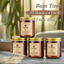Scented Candle Set 4 Pack, Candle for Home Scented, Odor Eliminating, Stress Relief, 30oz, 220 Hours Long Lasting Soy Wax Gift Set for Women by CozyNest Decor