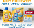 Arm & Hammer Power Sheets Laundry Detergent, Fresh Linen 50ct, up to 100 Small Loads (Packaging may vary) by CozyNest Decor
