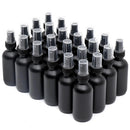 Frosted Black Glass Small Spray Bottle 2 oz 24 Packs,Fine Mist Sprayer Small Clear Bottles,Refillable Containers mini spray bottles for Cleaning Solutions and Skin Care (Frosted Black 24pcs) by GreenHaven Gardens