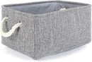TheWarmHome Large Storage Bins- Storage Baskets for Organizing Shelves, Basket Organizer for Closet Bookshelf Dog Toy Nursery Clothes Laundry Home Organization, Fabric Storage Cubes W/Handles by TinyTreasures Baby Boutique